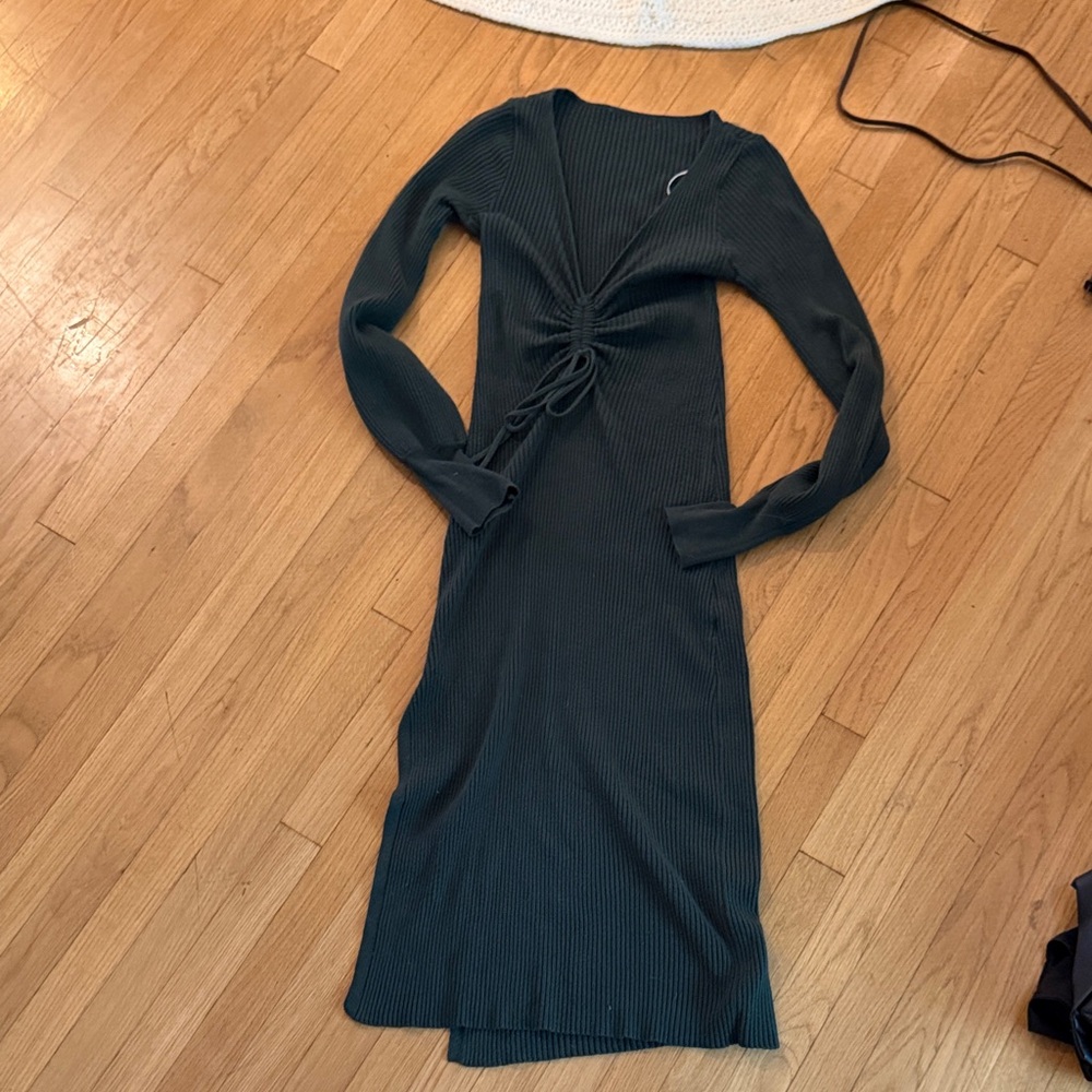 Lulu's Deep Teal Long Sleeve Dress